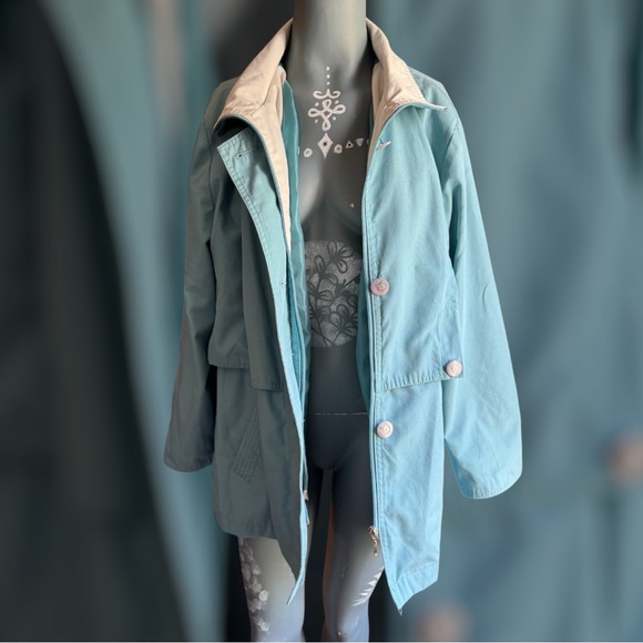 Vintage Baby blue parka jacket - Picture 3 of 8